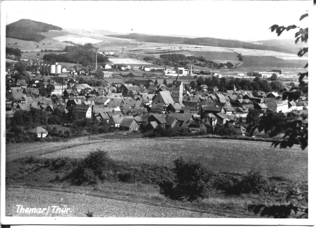 Themar Gesamtansicht 1960 von Steinerne Kirche