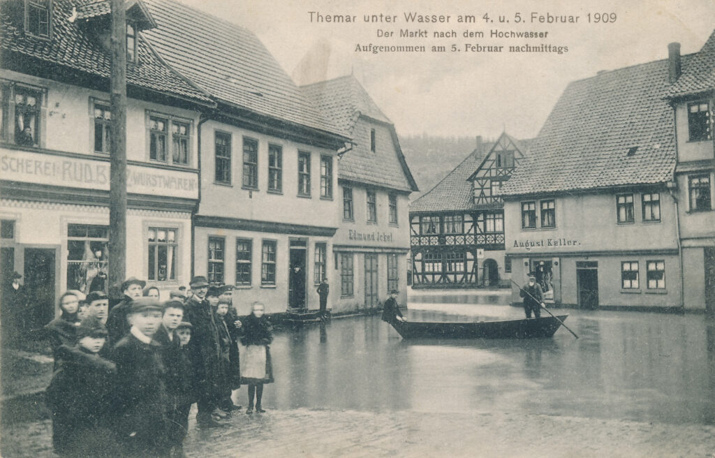 Themar unter Wasser am 4. und 5. Februar 1909