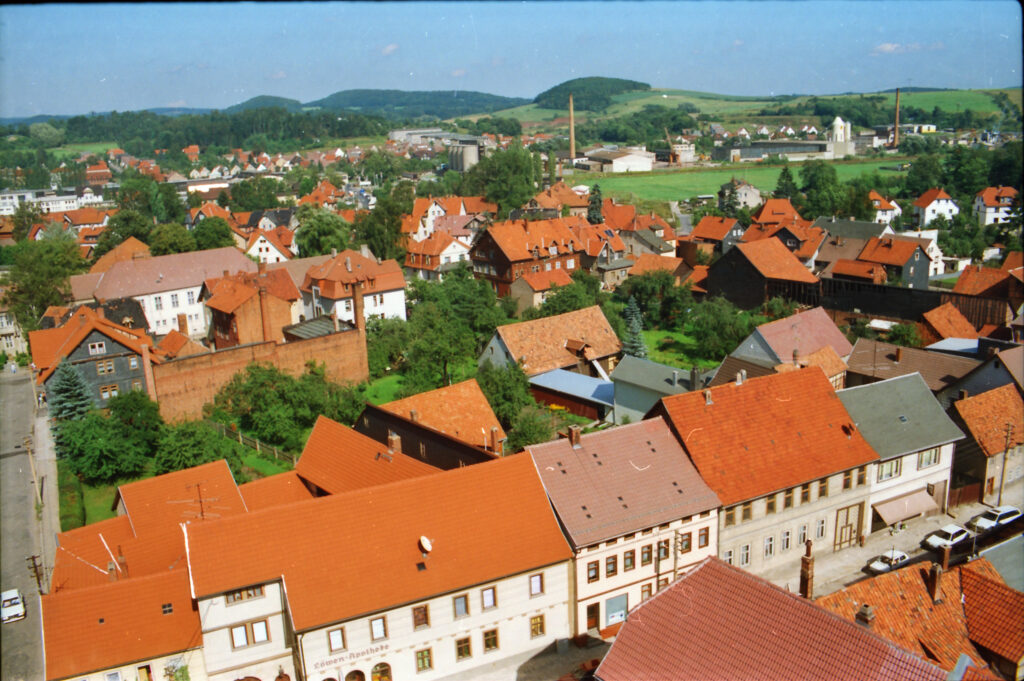 Themar 1990er Blick vom Kirchturm