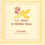 650 Jahrfeier Themar Festschrift Deckblatt