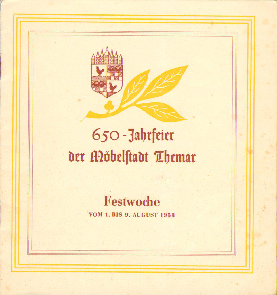 650 Jahrfeier Themar Festschrift Seite 01