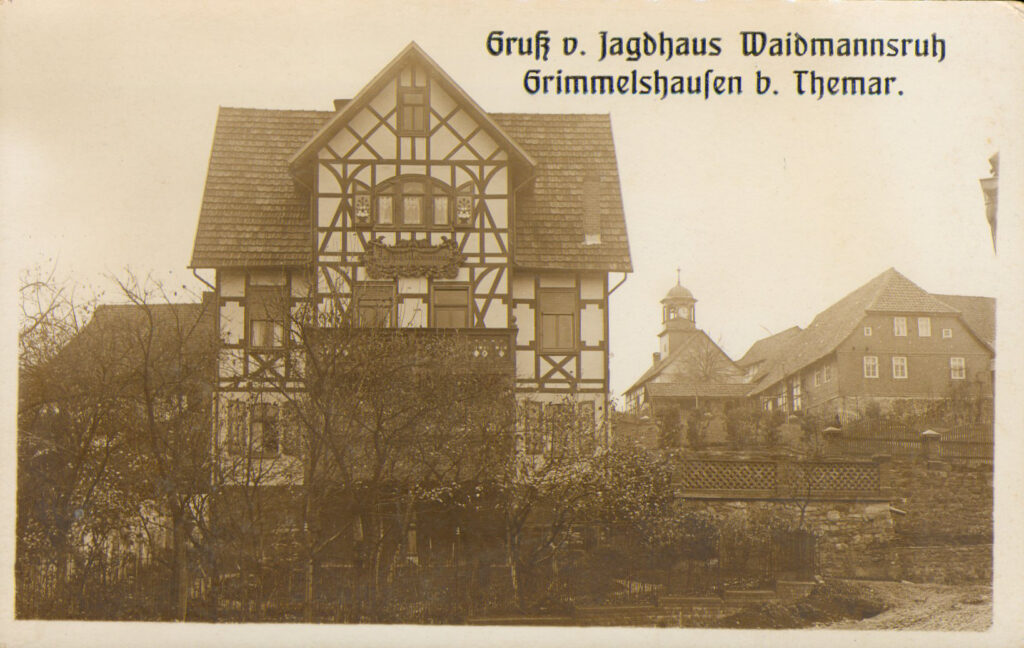 Gruß vom Jagdhaus Weidmannsruh Grimmelshausen bei Themar