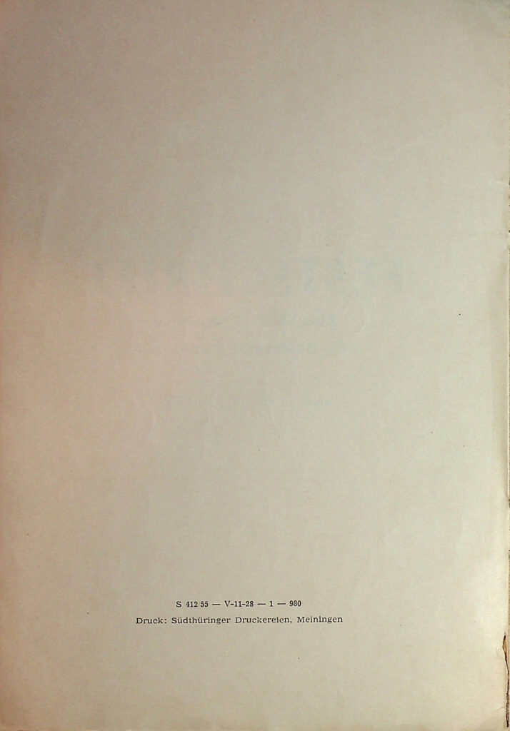 Festschrift zum Heimatfest der Gemeinde Henfstädt 1955